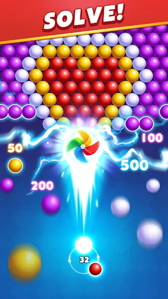 Bubble Shooter Royal Pop — последняя версия с модом (Безлимитные монеты и жизни) — скриншот 4