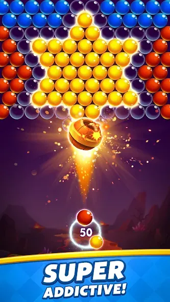 Bubble Shooter — скачать мод: Безлимитные жизни и бонусы — скриншот 1