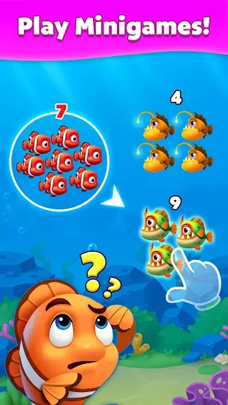 Solitaire Fish бесплатно на Андроид — мод: Безлимитные монеты и подсказки — скриншот 3 Solitaire Fish бесплатно на Андроид — мод: Безлимитные монеты и подсказки — скриншот 3