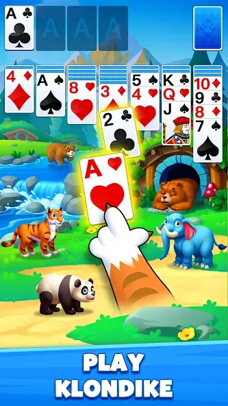 Solitaire Zoo взломанный APK — Безлимитные монеты и все животные открыты — скриншот 1 Solitaire Zoo взломанный APK — Безлимитные монеты и все животные открыты — скриншот 1
