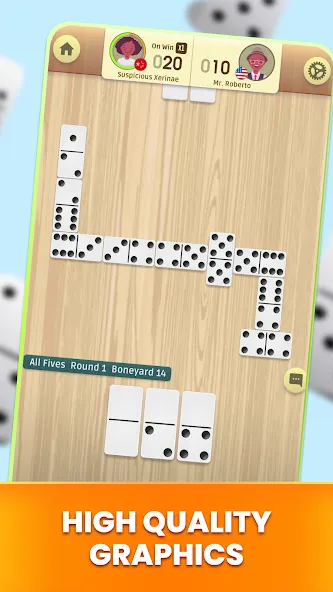 Dominoes: Classic Dominos Game бесплатно на Андроид — мод: Безлимитные монеты и все режимы — скриншот 2