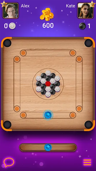 Скачать Carrom Lure - Disc pool game на Андроид с модом — Безлимитные монеты и все уровни — скриншот 1