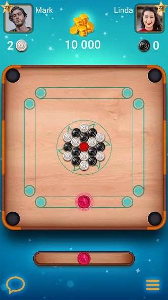Скачать Carrom Lure - Disc pool game на Андроид с модом — Безлимитные монеты и все уровни — скриншот 3