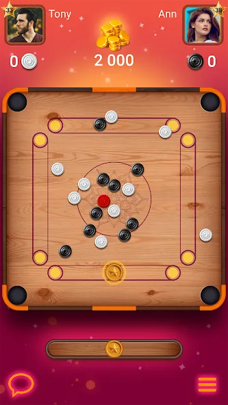 Скачать Carrom Lure - Disc pool game на Андроид с модом — Безлимитные монеты и все уровни — скриншот 5