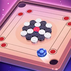 Скачать Carrom Lure - Disc pool game на Андроид с модом — Безлимитные монеты и все уровни
