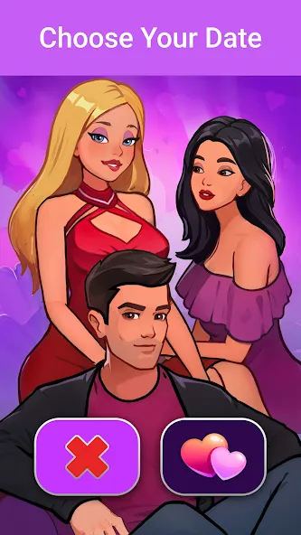 Мод LUV: Anime Girls Adult Game XX — Открыты все сцены и уровни, скачать APK — скриншот 2