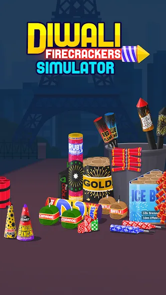 Скачать мод Diwali Firecrackers Simulator — Неограниченные петарды и фейерверки — скриншот 1