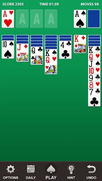 Solitaire. MOD APK скачать на Андроид — Без рекламы и безлимитные подсказки — скриншот 5
