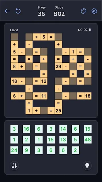 Crossmath - Math Puzzle Games — скачать мод: Безлимитные подсказки и отмена ходов — скриншот 5 Crossmath - Math Puzzle Games — скачать мод: Безлимитные подсказки и отмена ходов — скриншот 5