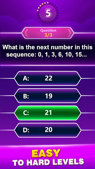 Скачать Math Trivia - Quiz Puzzle Game на Андроид с модом — Безлимитные подсказки и открыты все уровни — скриншот 4 Скачать Math Trivia - Quiz Puzzle Game на Андроид с модом — Безлимитные подсказки и открыты все уровни — скриншот 4
