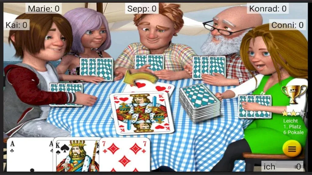 Скачать мод Mau Mau am Stammtisch — Классическая карточная игра с бонусами — скриншот 5