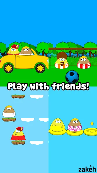 Pou — последняя версия с модом (Безлимитные монеты и еда) — скриншот 5 Pou — последняя версия с модом (Безлимитные монеты и еда) — скриншот 5
