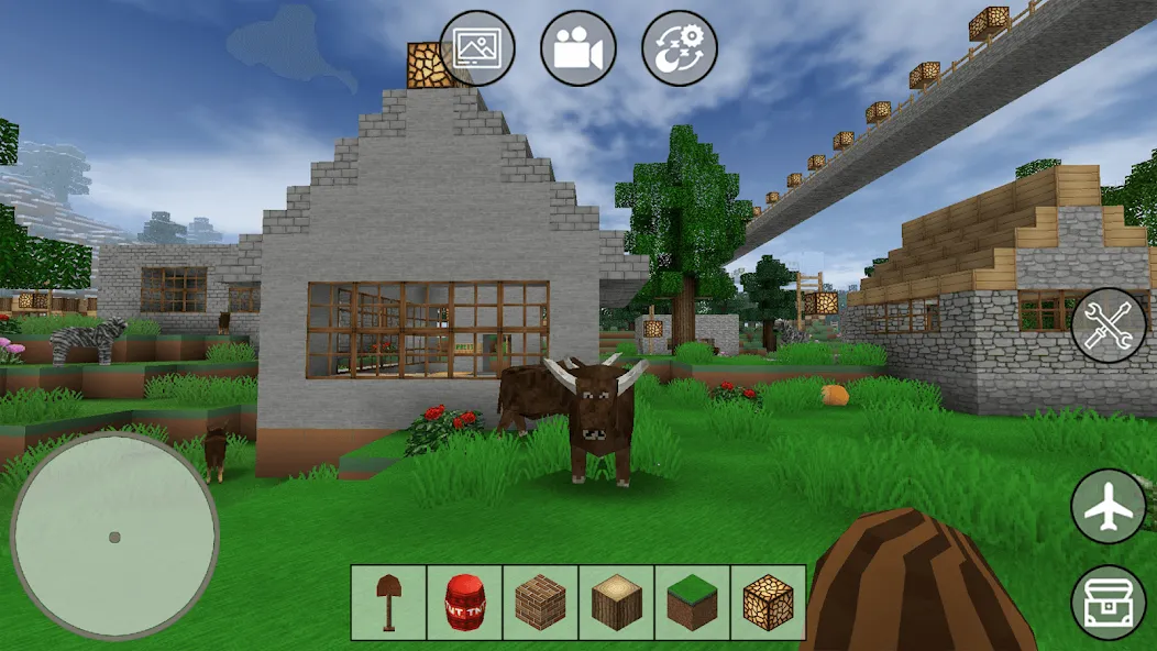 Mini Block Craft бесплатно на Андроид — мод: Бесконечные ресурсы и новые блоки — скриншот 2 Mini Block Craft бесплатно на Андроид — мод: Бесконечные ресурсы и новые блоки — скриншот 2