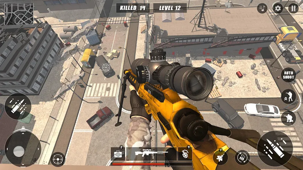 Скачать Code of Sniper 3D Gun Shooting Mod APK — Безлимитные деньги и оружие — скриншот 5 Скачать Code of Sniper 3D Gun Shooting Mod APK — Безлимитные деньги и оружие — скриншот 5