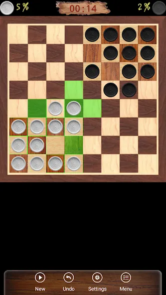 Ugolki - Checkers - Dama взломанный APK — Открыты все режимы и доски — скриншот 1