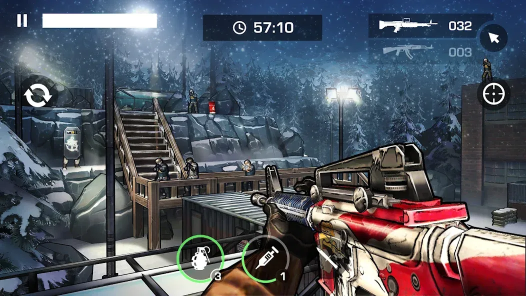 Gun Shooting Games Offline FPS — скачать мод: Безлимитные патроны и открыто оружие — скриншот 1 Gun Shooting Games Offline FPS — скачать мод: Безлимитные патроны и открыто оружие — скриншот 1