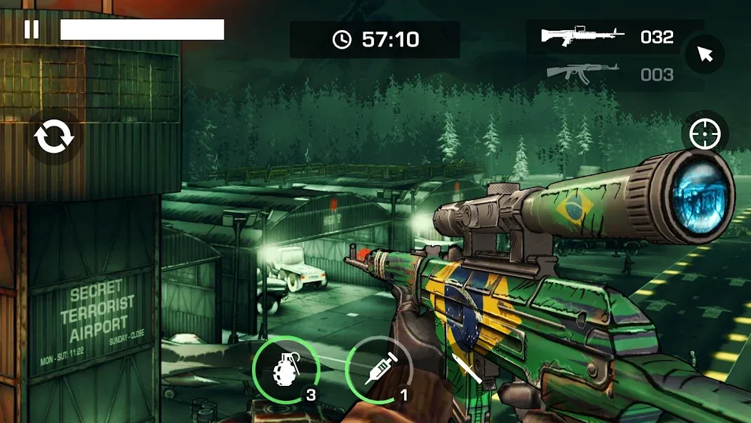 Gun Shooting Games Offline FPS — скачать мод: Безлимитные патроны и открыто оружие — скриншот 4 Gun Shooting Games Offline FPS — скачать мод: Безлимитные патроны и открыто оружие — скриншот 4