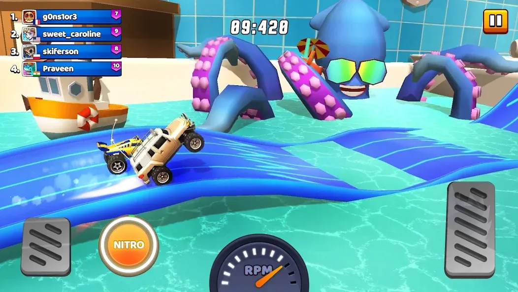Nitro Jump - Car Racing MOD APK скачать на Андроид — Безлимитные деньги и топливо — скриншот 2 Nitro Jump - Car Racing MOD APK скачать на Андроид — Безлимитные деньги и топливо — скриншот 2