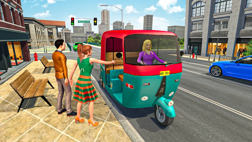 Tuk Tuk Auto Rickshaw Game 3d (Мод: Безлимитные деньги и топливо) — скачать на Андроид — скриншот 2 Tuk Tuk Auto Rickshaw Game 3d (Мод: Безлимитные деньги и топливо) — скачать на Андроид — скриншот 2