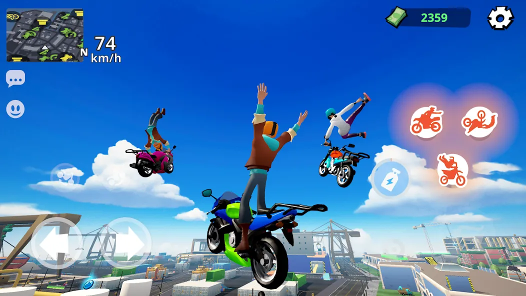 Скачать Moto City: Mad Bike Delivery на Андроид с модом — Безлимитные деньги и все байки открыты — скриншот 5 Скачать Moto City: Mad Bike Delivery на Андроид с модом — Безлимитные деньги и все байки открыты — скриншот 5