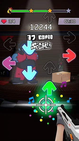 Beat Shooter Night: Rap Battle взлом APK — Безлимитные деньги и все песни открыты — скриншот 4