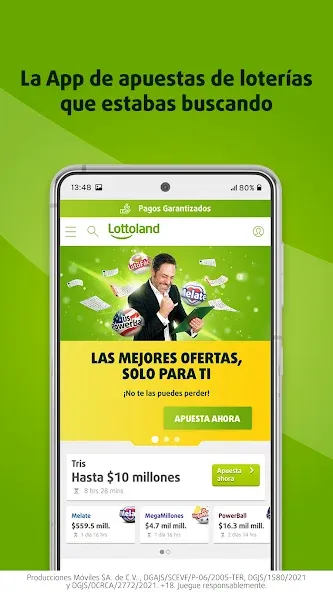Lottoland: Lotería & Casino — последняя версия с модом (Безлимитные деньги и джекпоты) — скриншот 1 Lottoland: Lotería & Casino — последняя версия с модом (Безлимитные деньги и джекпоты) — скриншот 1