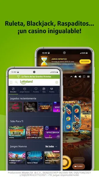 Lottoland: Lotería & Casino — последняя версия с модом (Безлимитные деньги и джекпоты) — скриншот 3 Lottoland: Lotería & Casino — последняя версия с модом (Безлимитные деньги и джекпоты) — скриншот 3