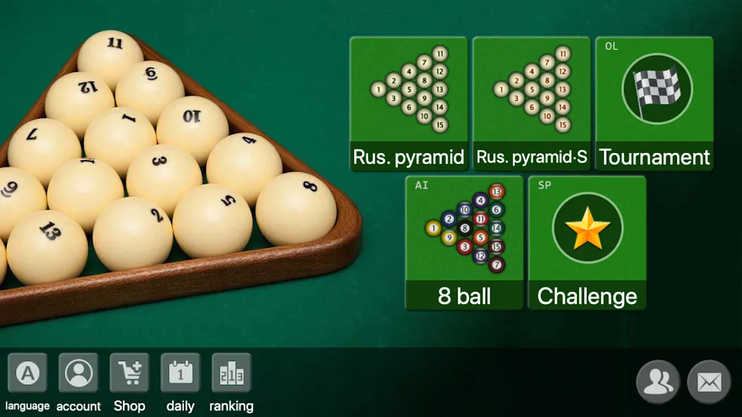 russian billiards 2024 MOD APK: Безлимитные монеты и открыты все столы — скриншот 1