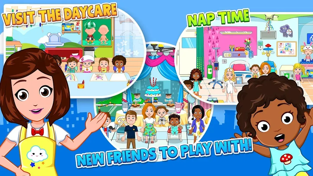 Скачать мод My City : Babysitter — Безлимитные деньги и всё открыто — скриншот 3