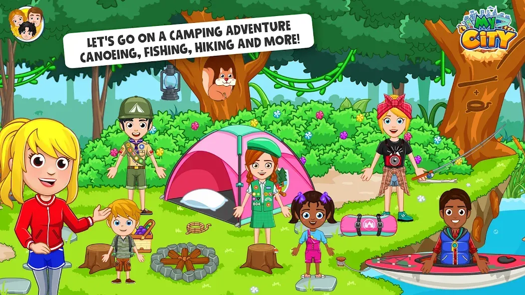 My City : Wildlife Camping — Безлимитные деньги и все локации, скачать мод APK — скриншот 1