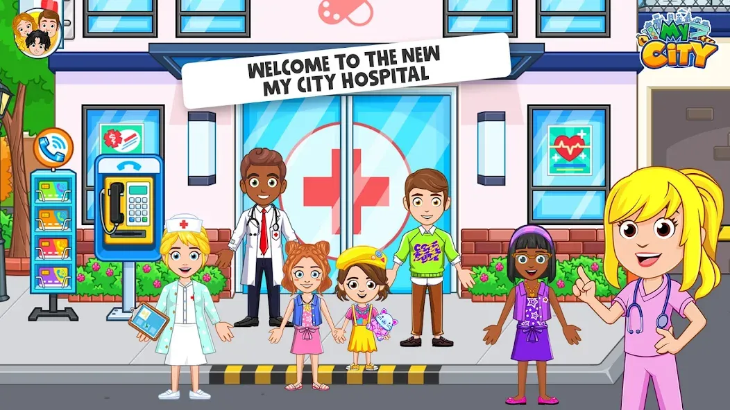 My City : Hospital MOD APK: Открыты все отделения и безлимитные деньги — скриншот 1