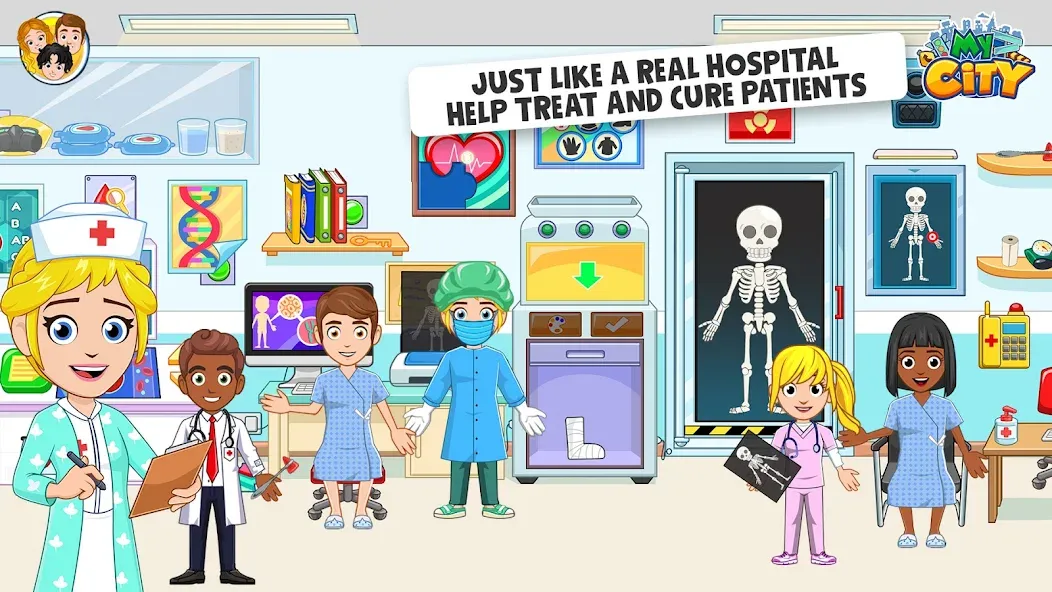 My City : Hospital MOD APK: Открыты все отделения и безлимитные деньги — скриншот 2