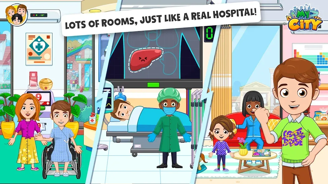 My City : Hospital MOD APK: Открыты все отделения и безлимитные деньги — скриншот 5