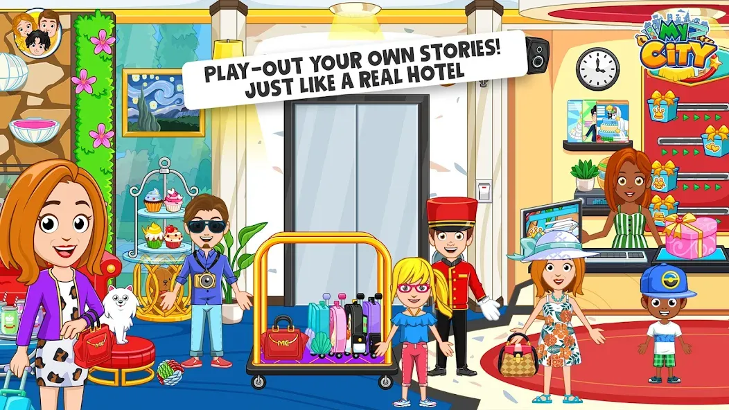 Скачать мод My City : Hotel — Безлимитные деньги и все номера открыты — скриншот 2 Скачать мод My City : Hotel — Безлимитные деньги и все номера открыты — скриншот 2
