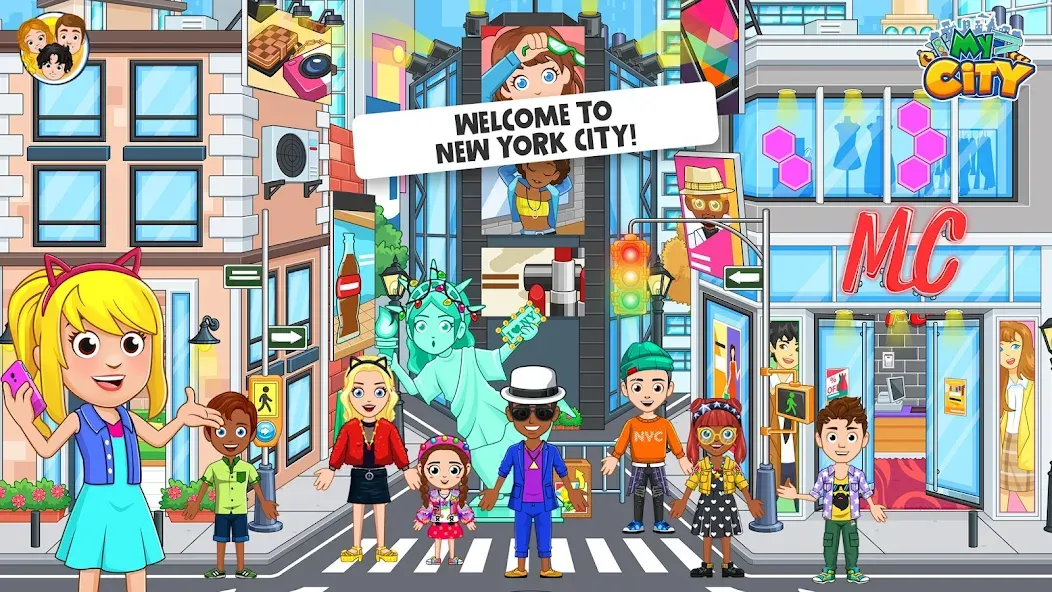 My City: NewYork Trip взломанный APK — Безлимитные деньги и всё открыто — скриншот 1