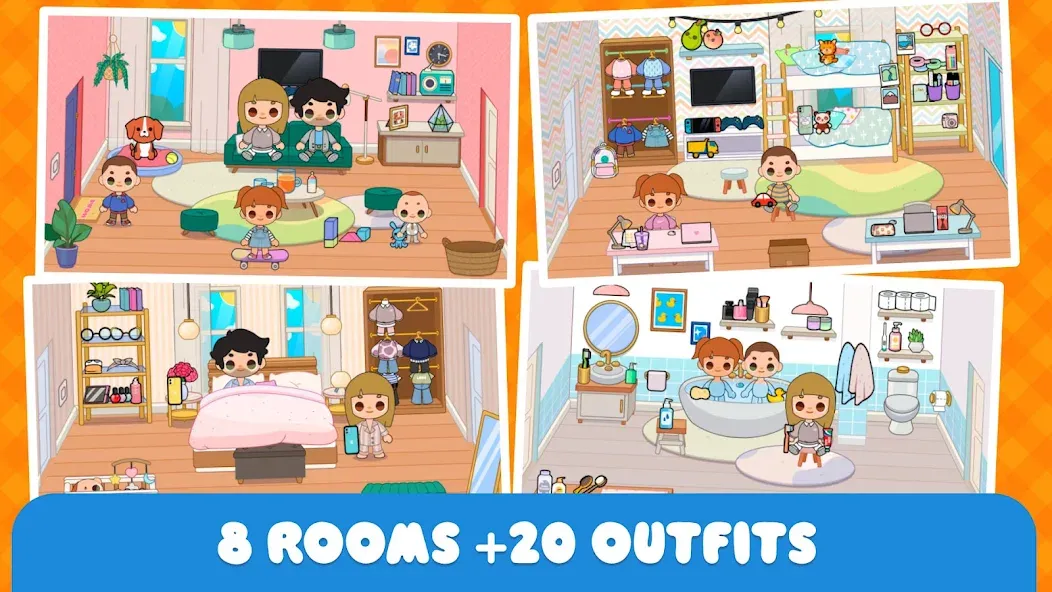 Minni Family Home - Play House бесплатно на Андроид — мод: Открыты все предметы и локации — скриншот 1