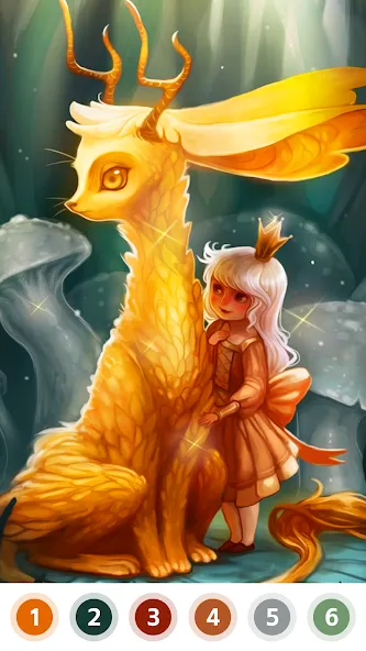 Скачать мод Myth & Fairy Color by Number — Разблокированы все рисунки и цвета — скриншот 3