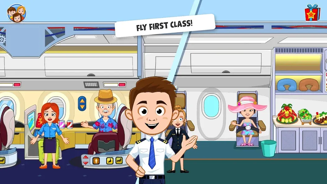 My Town Airport games for kids — последняя версия с модом (Открыты все локации и персонажи) — скриншот 2 My Town Airport games for kids — последняя версия с модом (Открыты все локации и персонажи) — скриншот 2