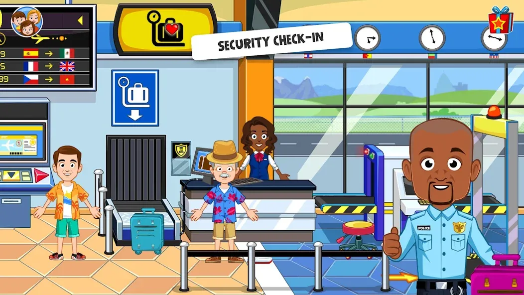 My Town Airport games for kids — последняя версия с модом (Открыты все локации и персонажи) — скриншот 3 My Town Airport games for kids — последняя версия с модом (Открыты все локации и персонажи) — скриншот 3