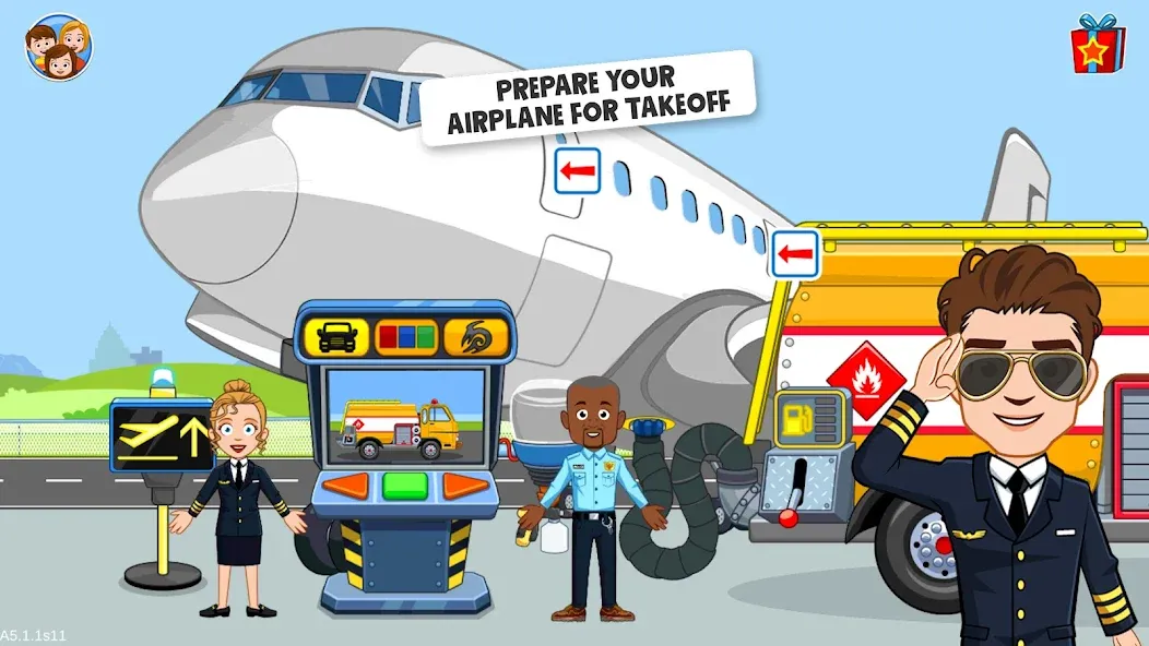 My Town Airport games for kids — последняя версия с модом (Открыты все локации и персонажи) — скриншот 5 My Town Airport games for kids — последняя версия с модом (Открыты все локации и персонажи) — скриншот 5