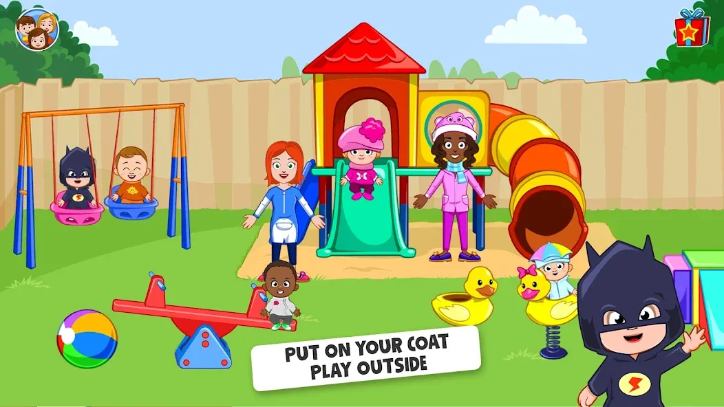 My Town : Daycare Game MOD APK: Безлимитные деньги и все персонажи открыты — скриншот 1 My Town : Daycare Game MOD APK: Безлимитные деньги и все персонажи открыты — скриншот 1