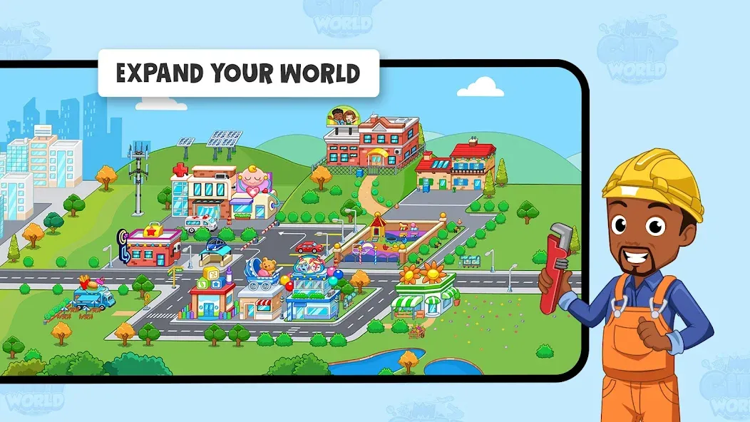 My Town World - Mega Doll City — взломанная версия, Открыты все локации и персонажи — скриншот 4