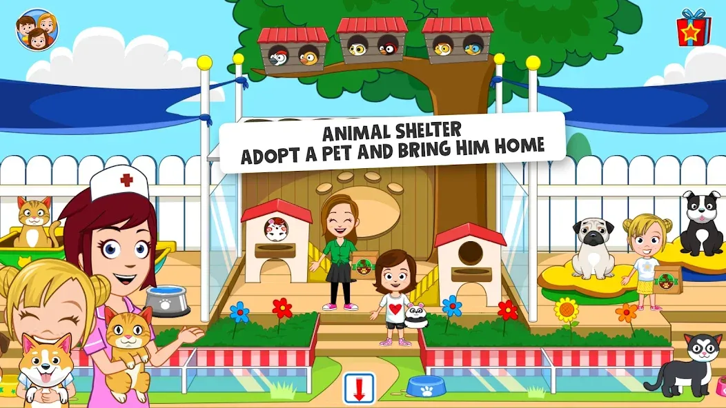 My Town: Pet games & Animals — последняя версия с модом (Безлимитные деньги и все питомцы открыты) — скриншот 4 My Town: Pet games & Animals — последняя версия с модом (Безлимитные деньги и все питомцы открыты) — скриншот 4