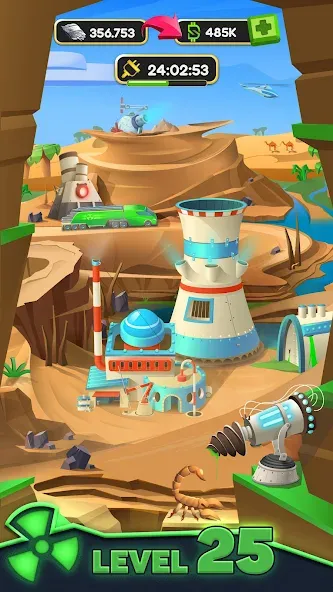 Nuclear Tycoon: idle simulator на телефон — скачать мод: Безлимитные деньги и ресурсы — скриншот 2 Nuclear Tycoon: idle simulator на телефон — скачать мод: Безлимитные деньги и ресурсы — скриншот 2