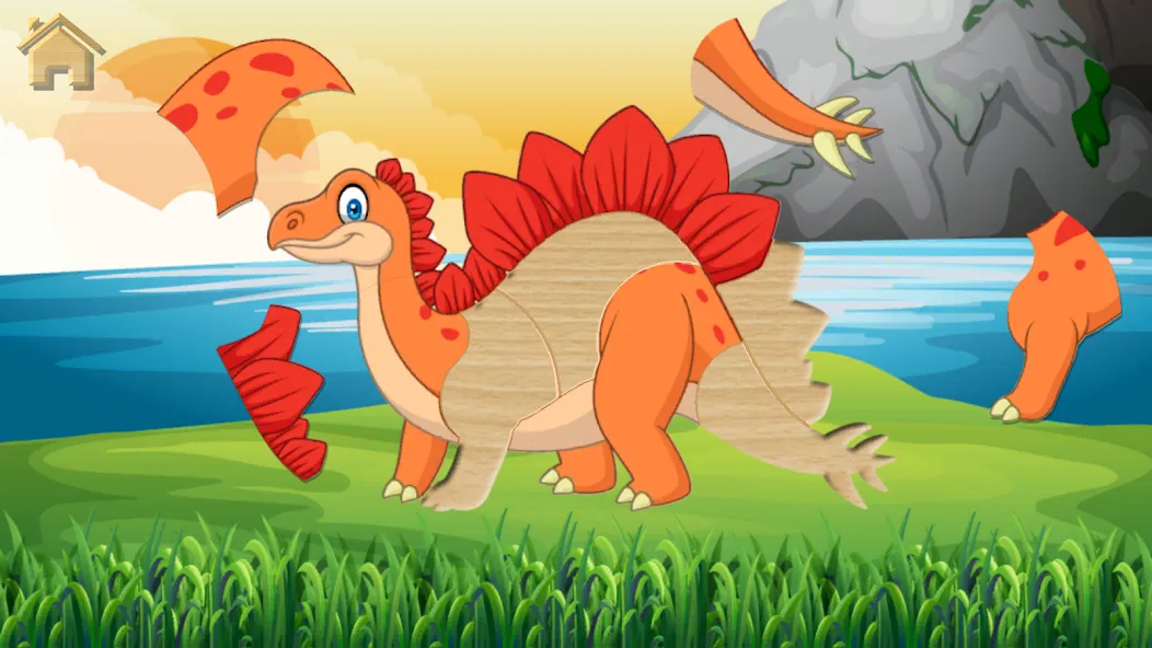 Скачать взлом Dino Puzzle — Без рекламы и все пазлы открыты — скриншот 2