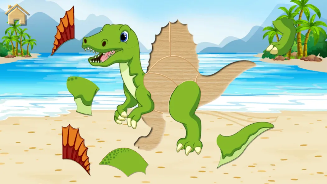 Скачать взлом Dino Puzzle — Без рекламы и все пазлы открыты — скриншот 5
