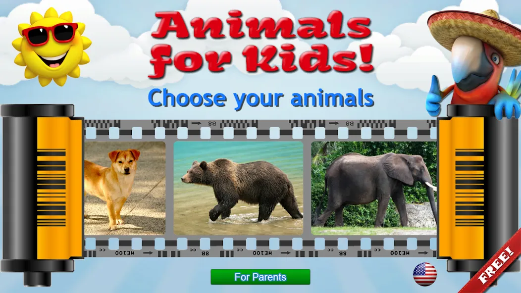 Скачать Animals for Kids мод — Все животные разблокированы и без рекламы — скриншот 1 Скачать Animals for Kids мод — Все животные разблокированы и без рекламы — скриншот 1