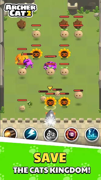 Скачать Archer Cat 2 — Безлимитные монеты и жизни — скриншот 1 Скачать Archer Cat 2 — Безлимитные монеты и жизни — скриншот 1