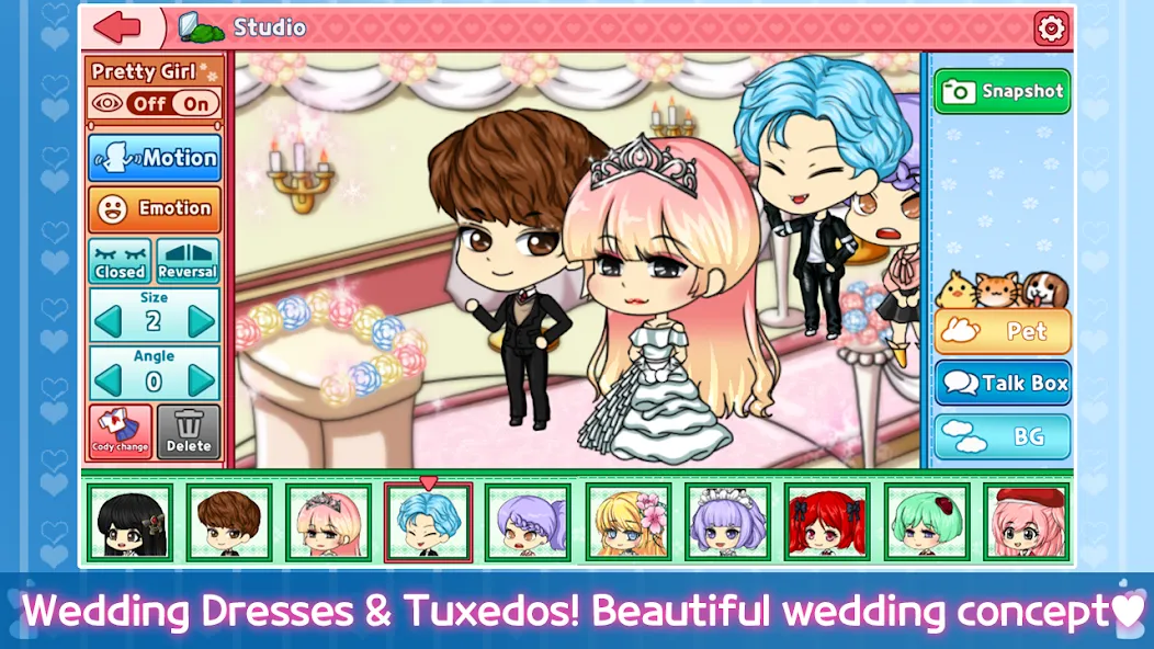 Скачать My Prettygirl Story : Dress Up последней версии — Разблокированы все наряды и аксессуары — скриншот 4