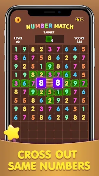 Number Match: Ten Crush Puzzle на телефон — скачать мод: Безлимитные подсказки и отмены ходов — скриншот 5